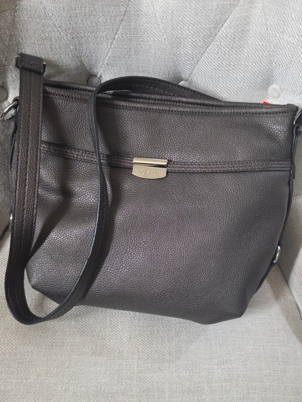 NWT Crossbody Bag - Pewter Rosetti
